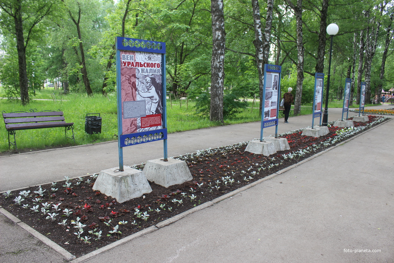 В Треугольном сквере.