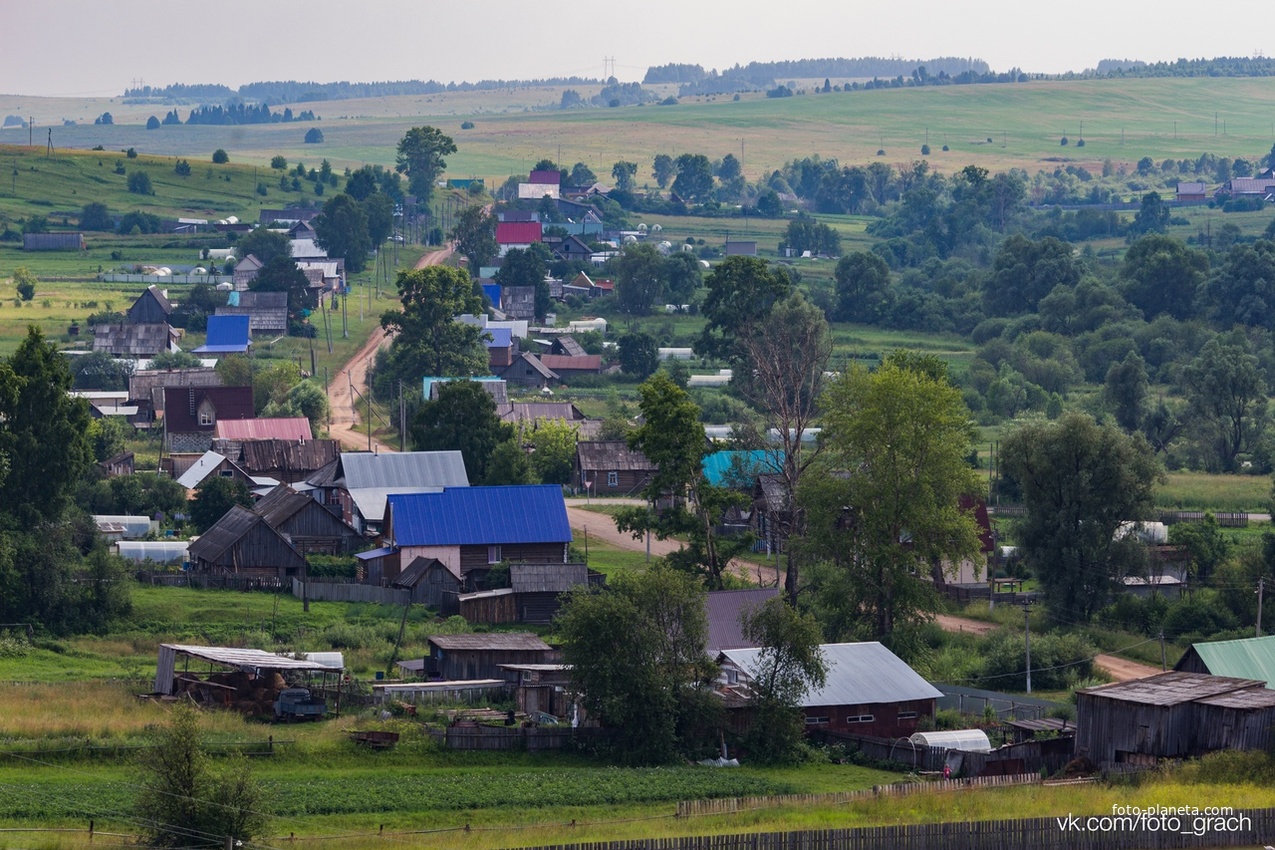 Село Светлое ул. Колхозная, вид с горы