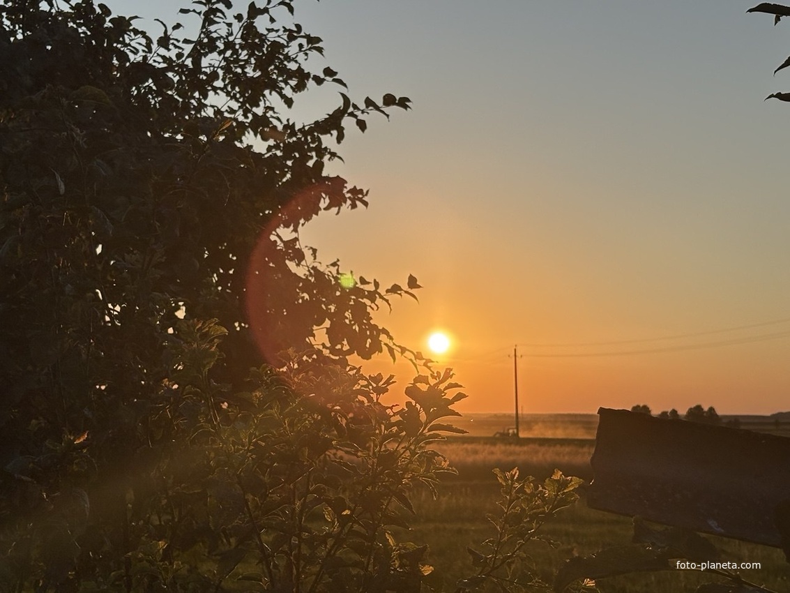 Закат в Лежневичах