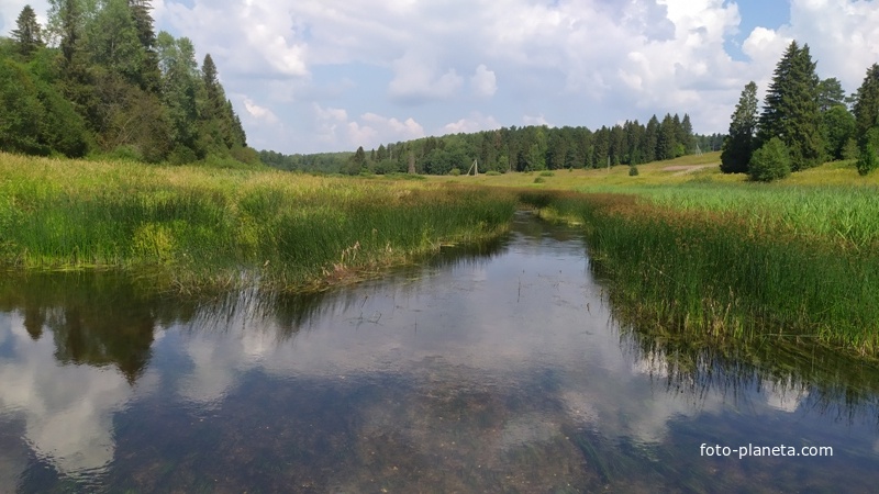 Река Соть, переправа к Белебино