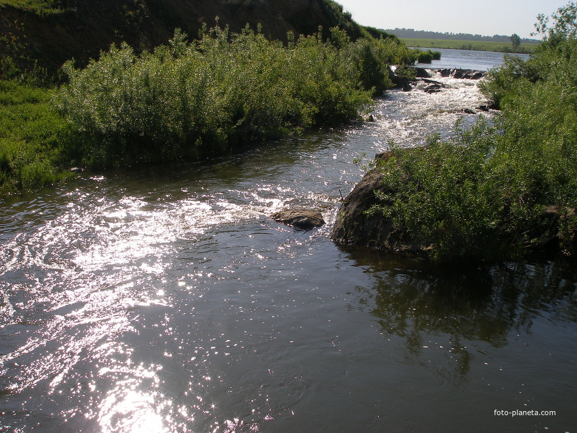 Река, вытекающая из стахановского пруда
