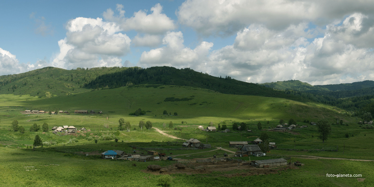 Панорама села Орловка. Июль 2011 г.