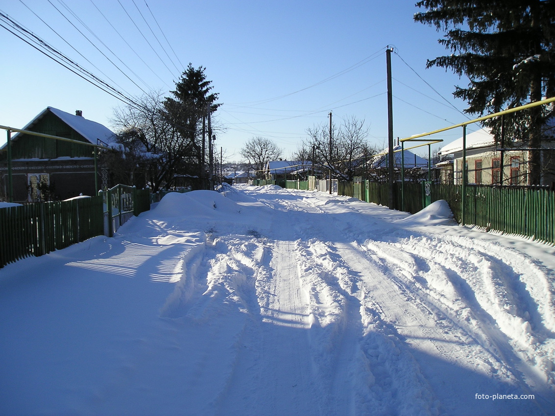 Улица Зои Космодемьянской зимой 2010