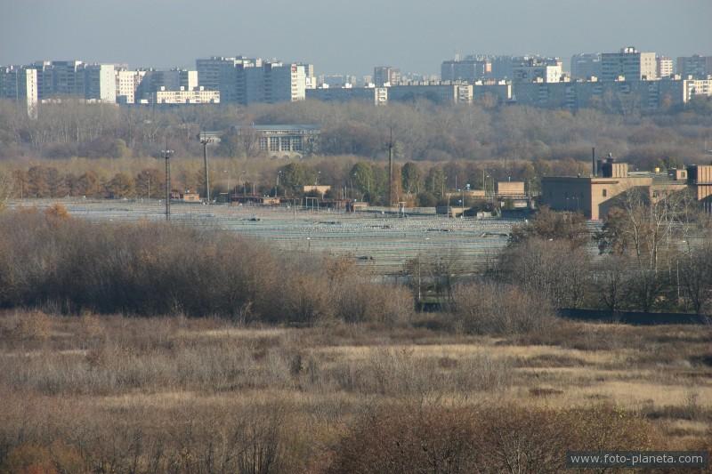 Печатники. Вид с Коломенского парка (село Дьяково).