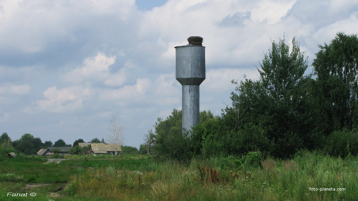 Водонапорная башня возле фермы