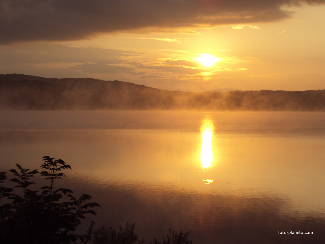 Восход на кронштадтском озере