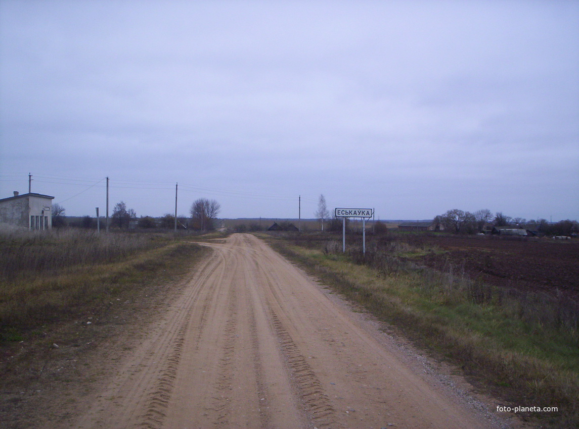 Дорога в Еськовку  со стороны Погоста