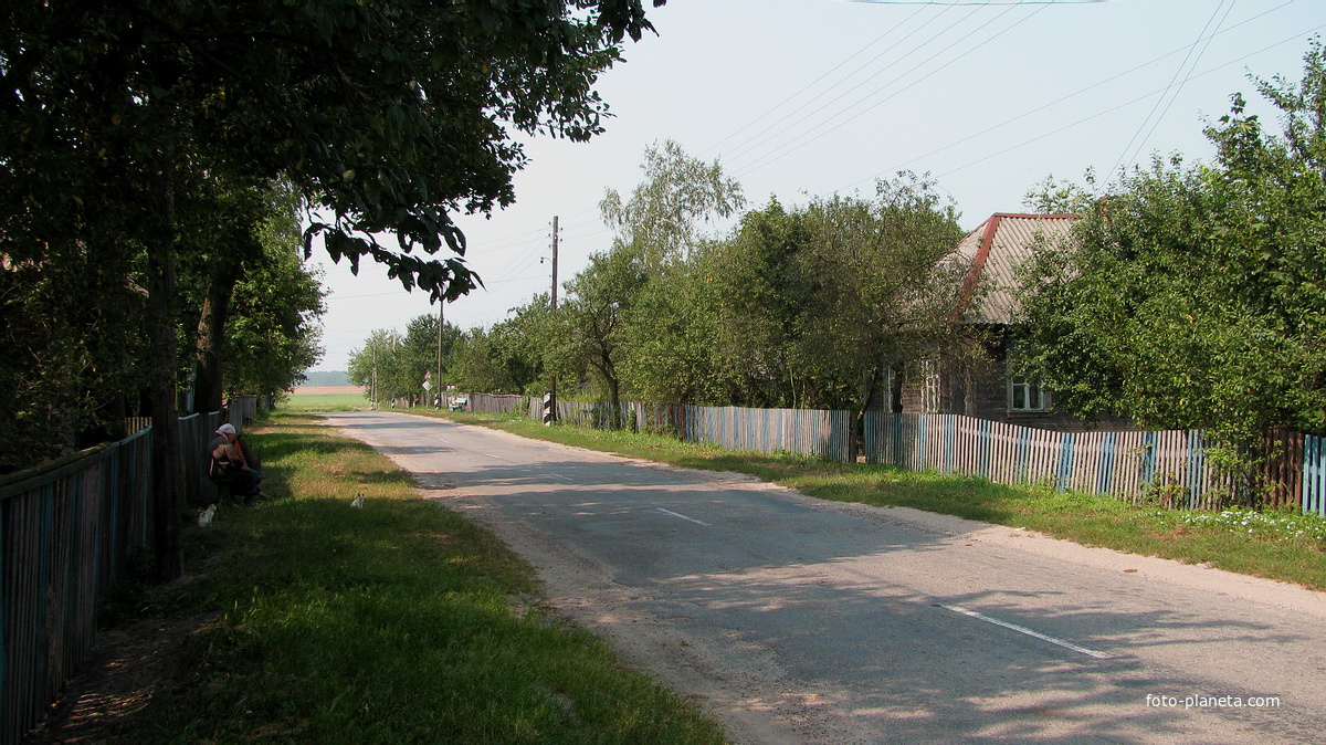 Улица Ленинская (вид в сторону д. Вишеньки), июль 2010г.