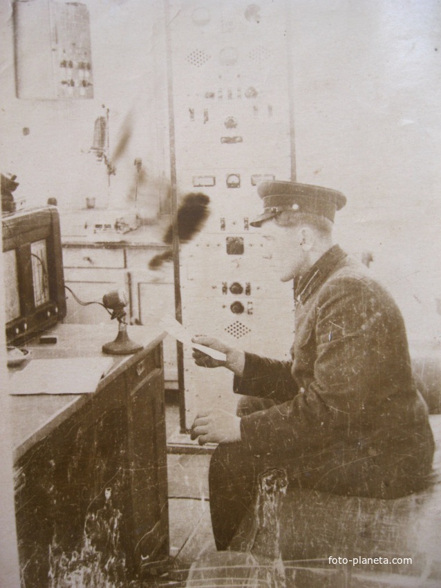 Сельский радиоузел 1965г (на фото Однорал В.Е.)