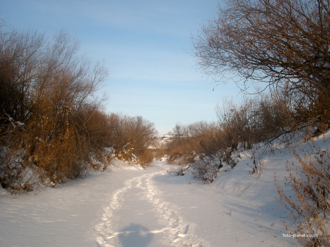 речка Карасулька зимой
