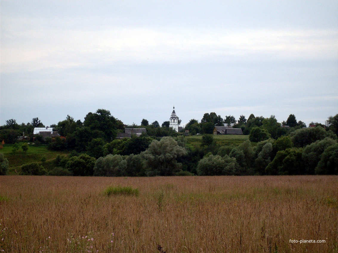 Село Ильинское. Вид с левого берега Протвы.