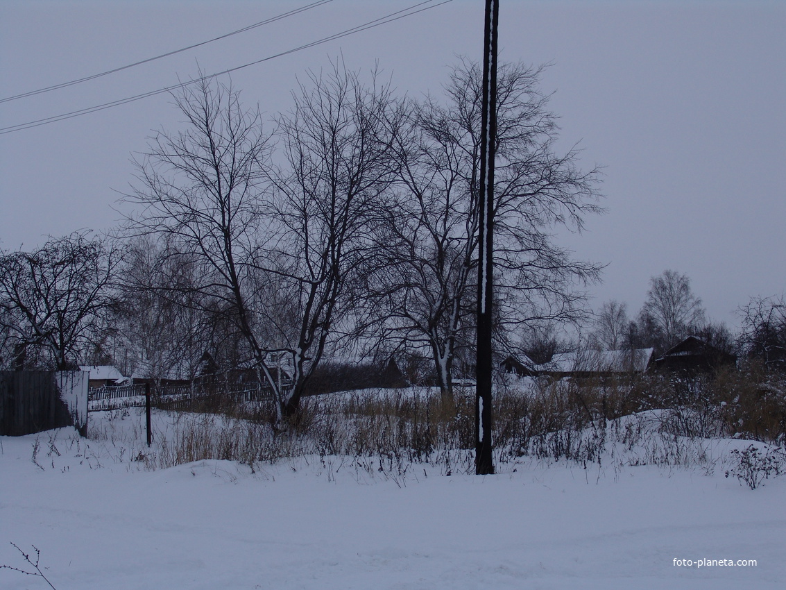 Зимний день. Село Колесниково. Удмуртия