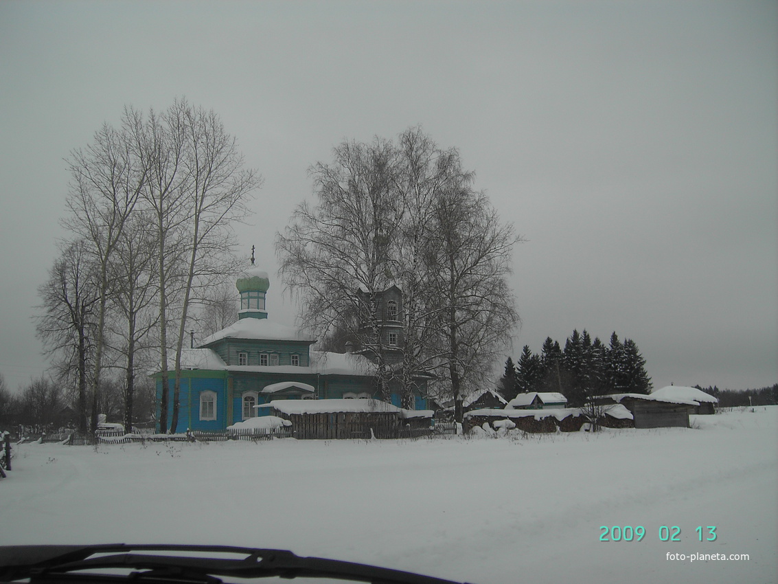 церковь зимой