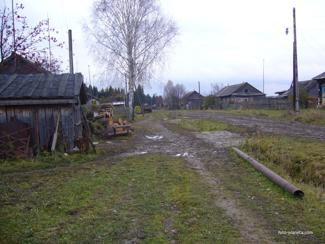 осень в деревне