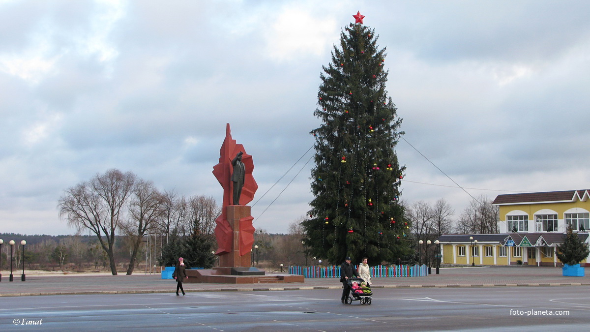Новогодняя елка на площади, 2012год