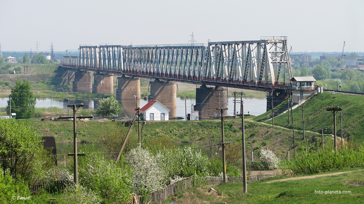 Железнодорожный мост через р. Припять, перегон Мозырь - Пхов