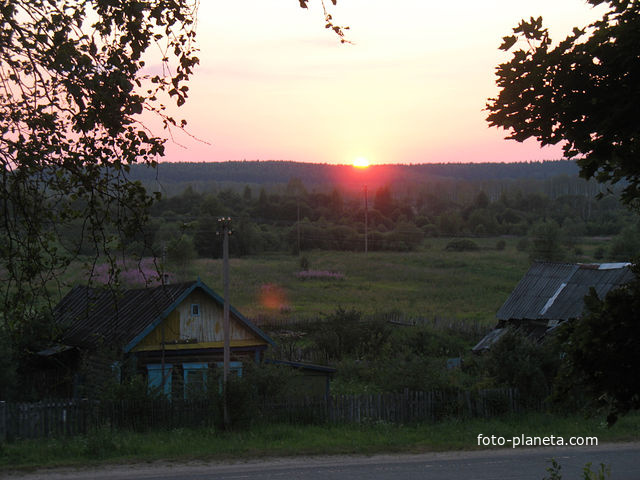 вид на белое озеро