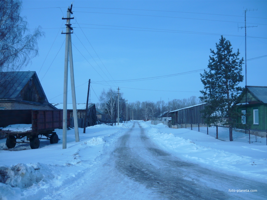 Улица Садовая зимой.