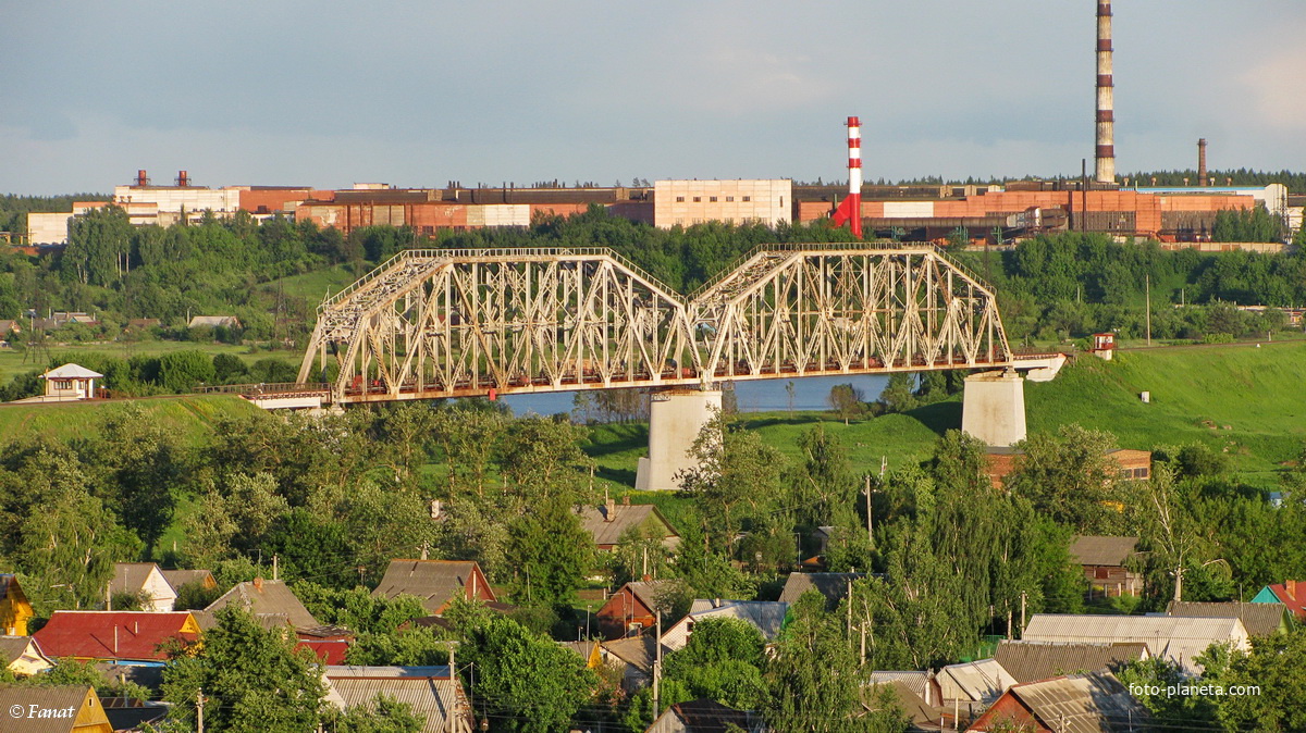 Железнодорожный мост через р. Днепр, перегон Могилев 3 - Луполово