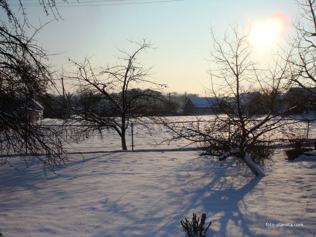 Солнечная зима 2011 (вид с ул. Вокзальная 1)