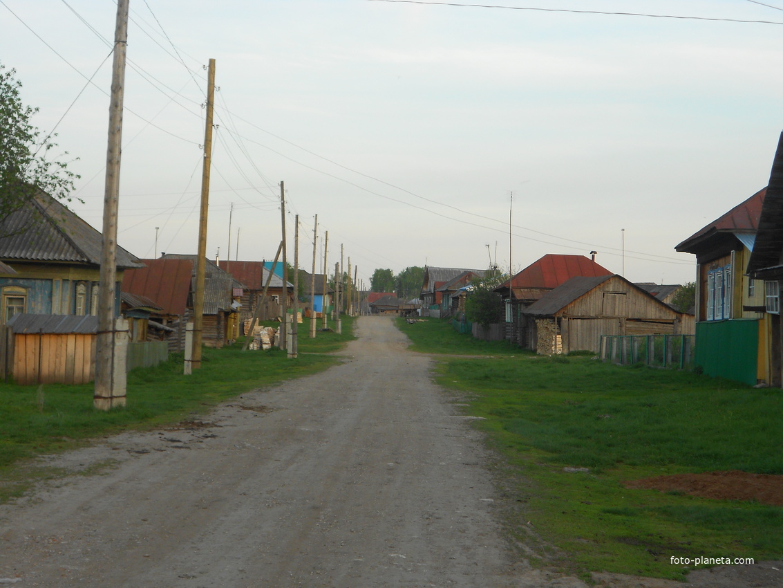 улица Центральная деревни Усть -Телёс