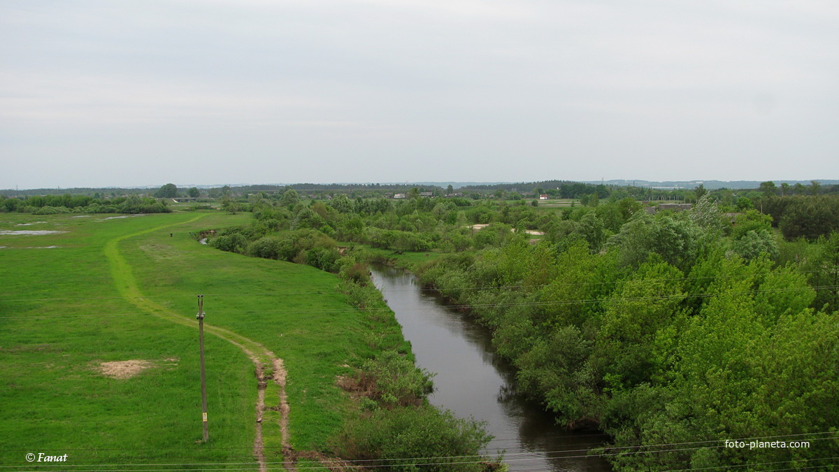Река Неначь, вид в сторону Мозыря