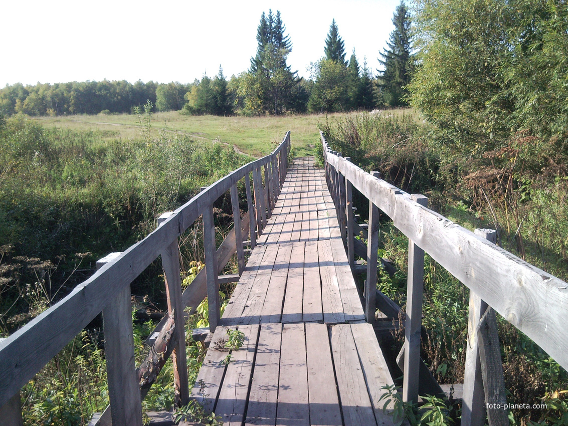 Мостик по дороге на станцию 2010г.