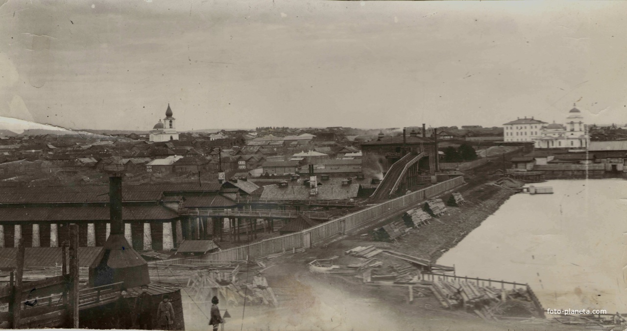 Старая утка 1898 г. Вид на завод