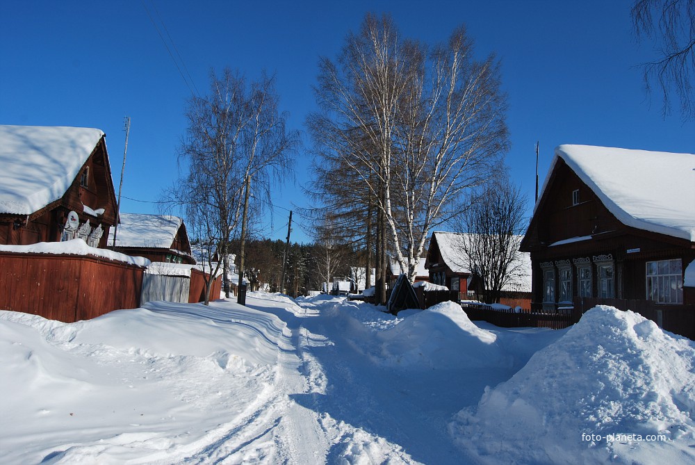 Зимний посёлок