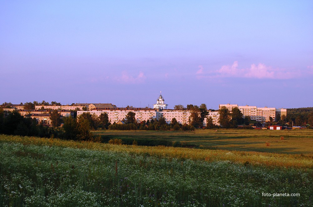 В лучах заходящего солнца