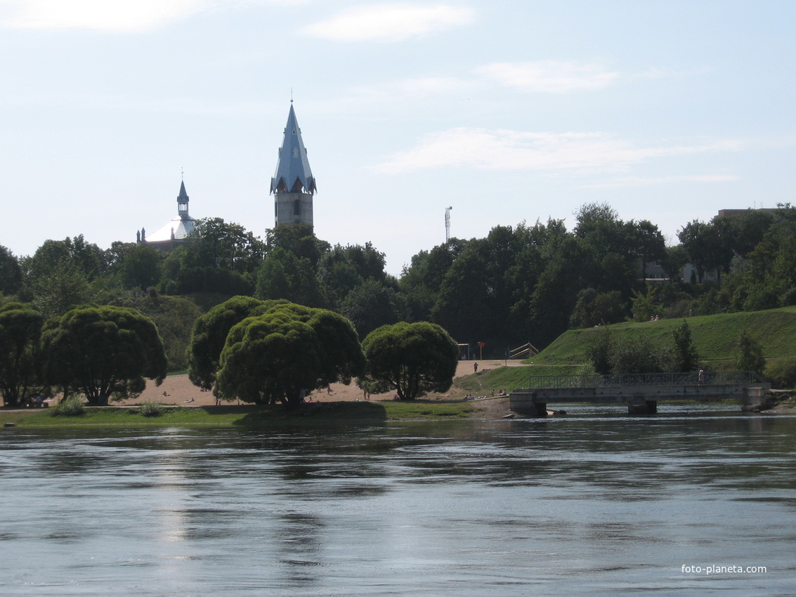 Нарва, городской пляж.