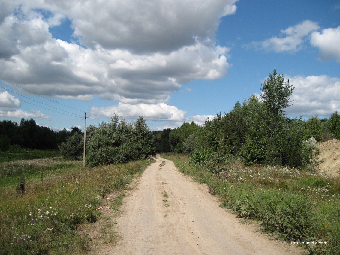 Дорога з цегельні в село