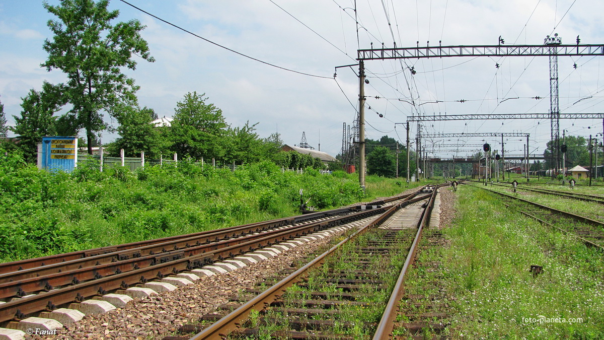 Станция Дрогобыч, вид в сторону Самбора