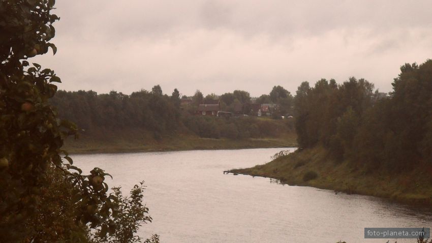 Река Сясь. Вид из деревни Хамонтово