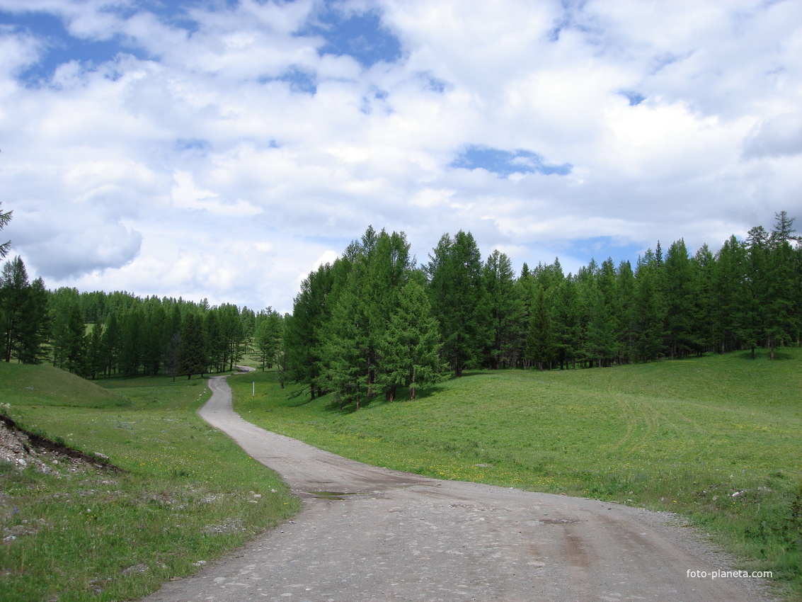 Дорога к перевалу Кату-Ярык.