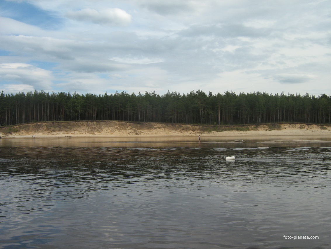 Рыбак на косе