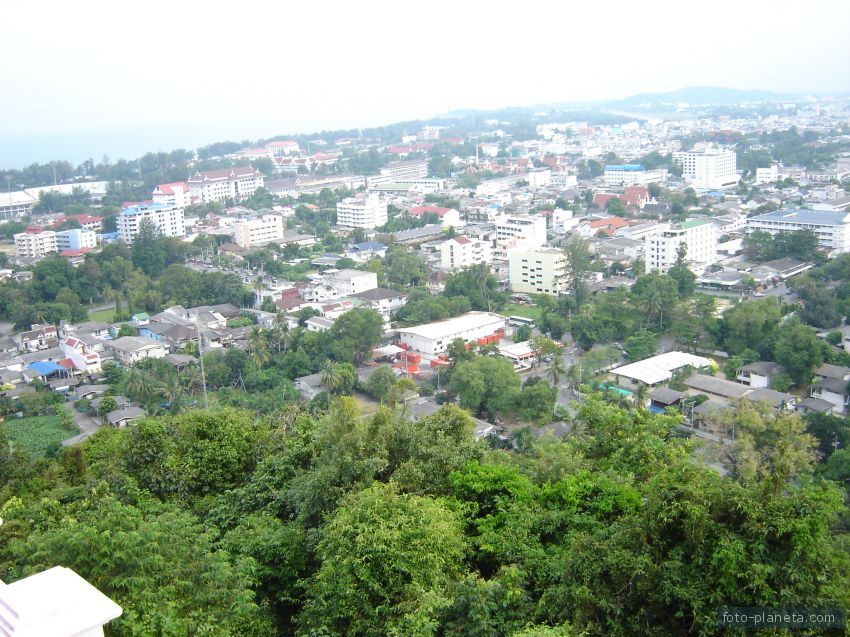 Сонгкхла. Вид на город с холма Кхао Дунг Кхуан.