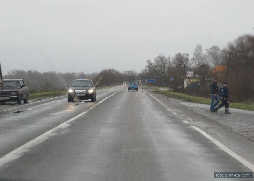 Клишино. Дорога через село в направлении Озер