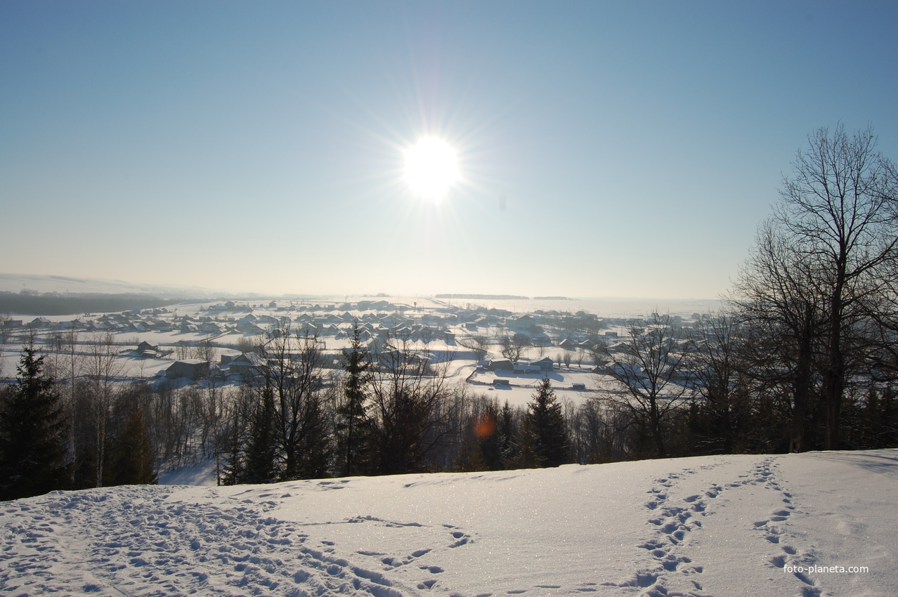 Кайраково с горы