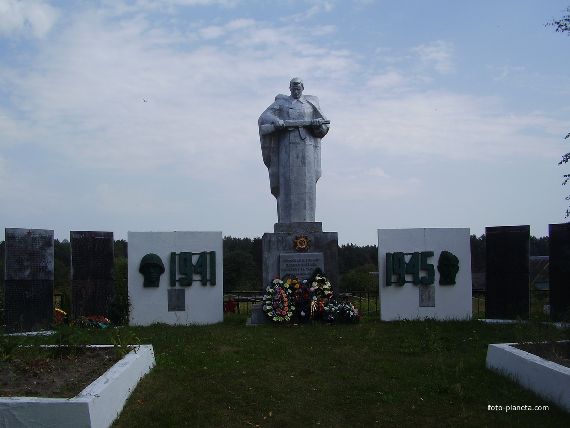 Фрагмент братского кладбища в д.Бабиновичи