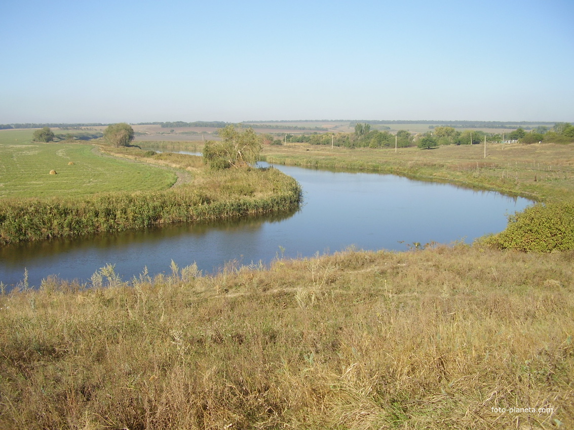 река Мокрый Еланчик у хутора Пудовой.