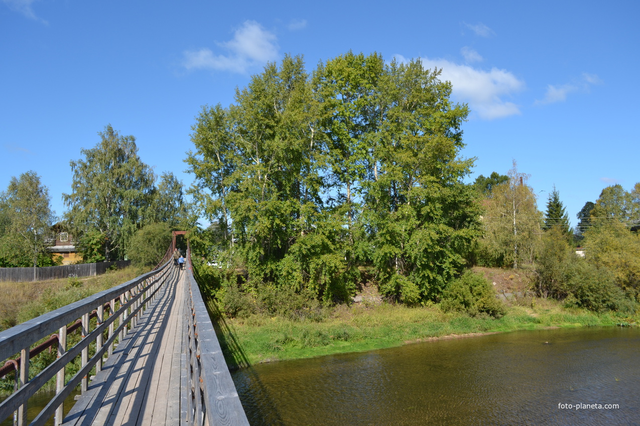 подвесной мост через Вагу