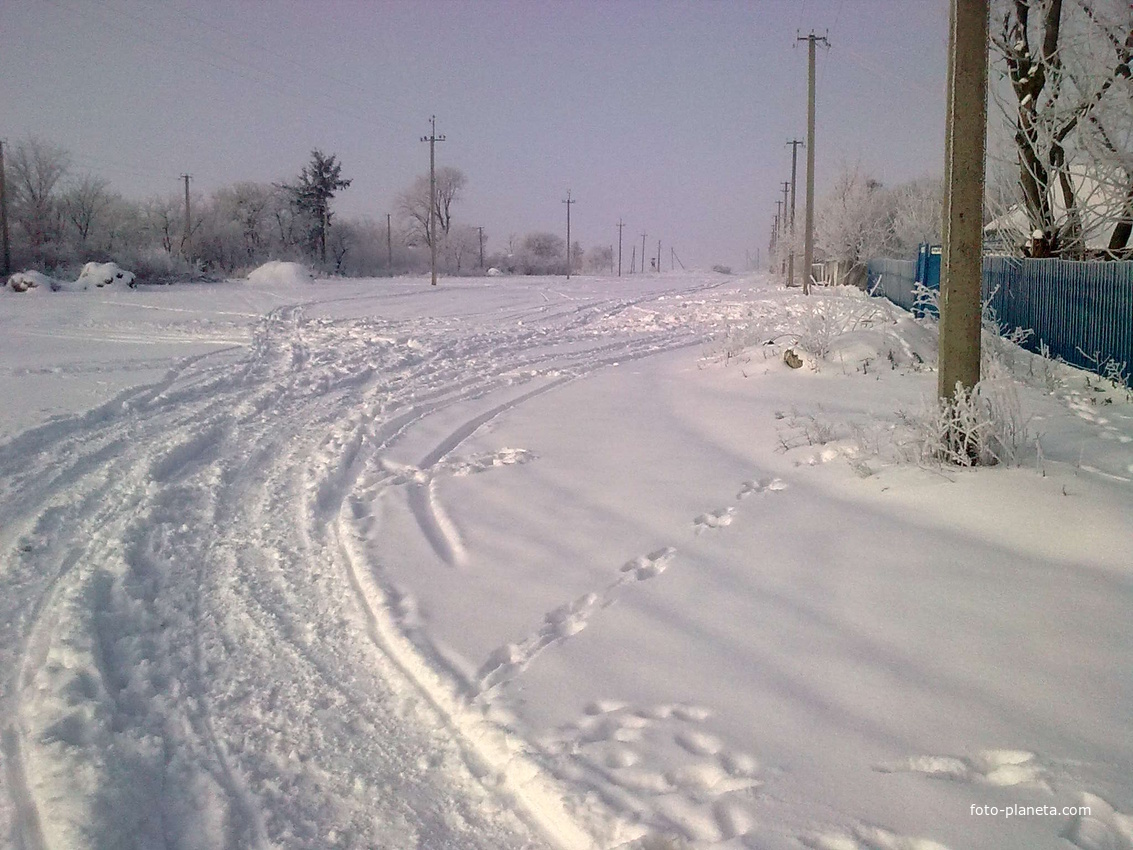 засніжені вулиці Ясиноватки