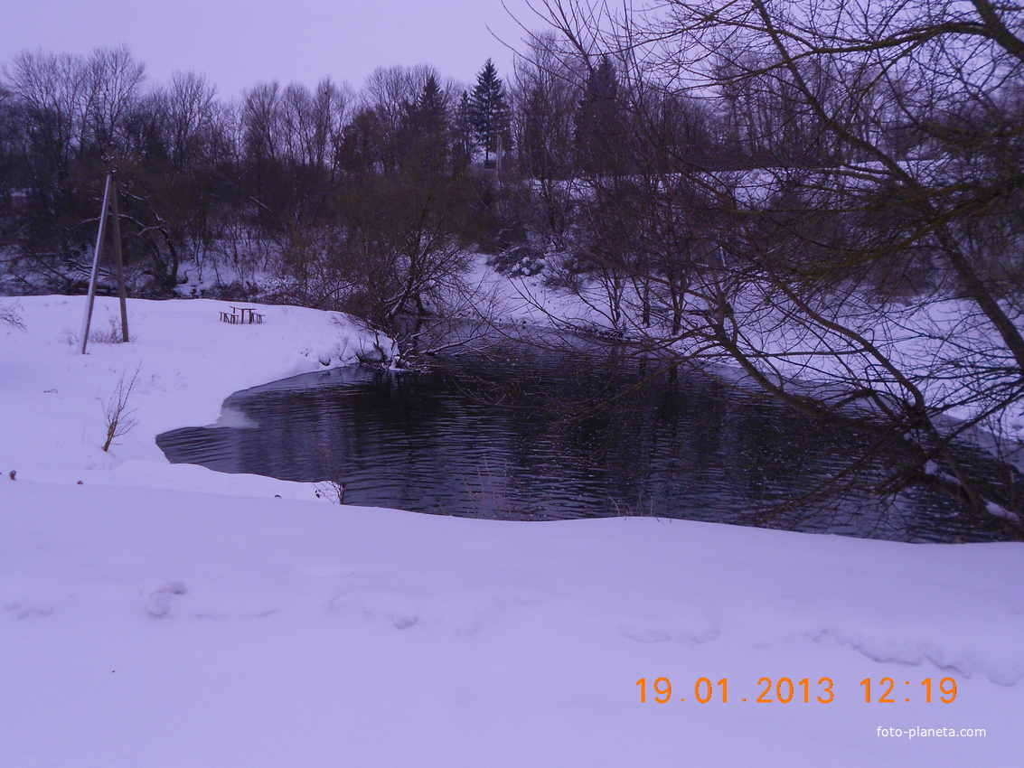 річка зима