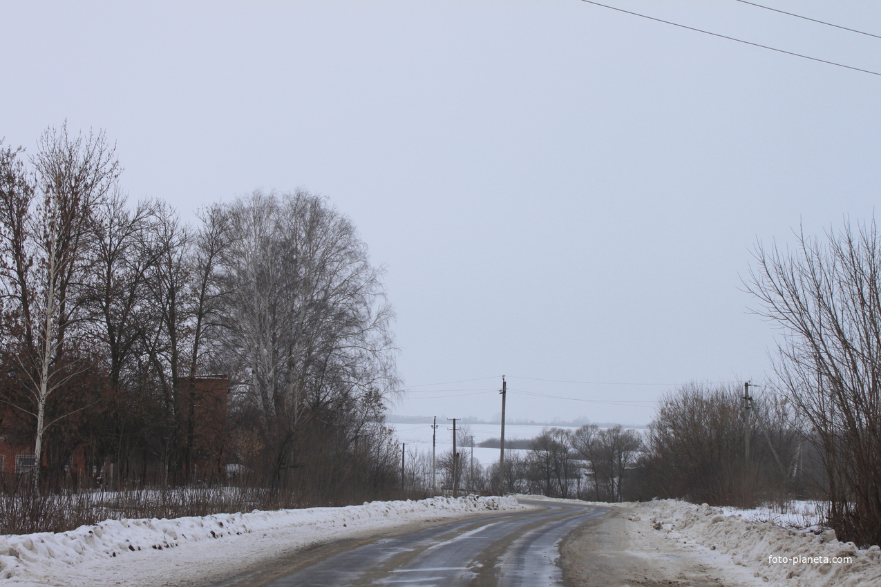 Пристень. Дорога на водокачку.