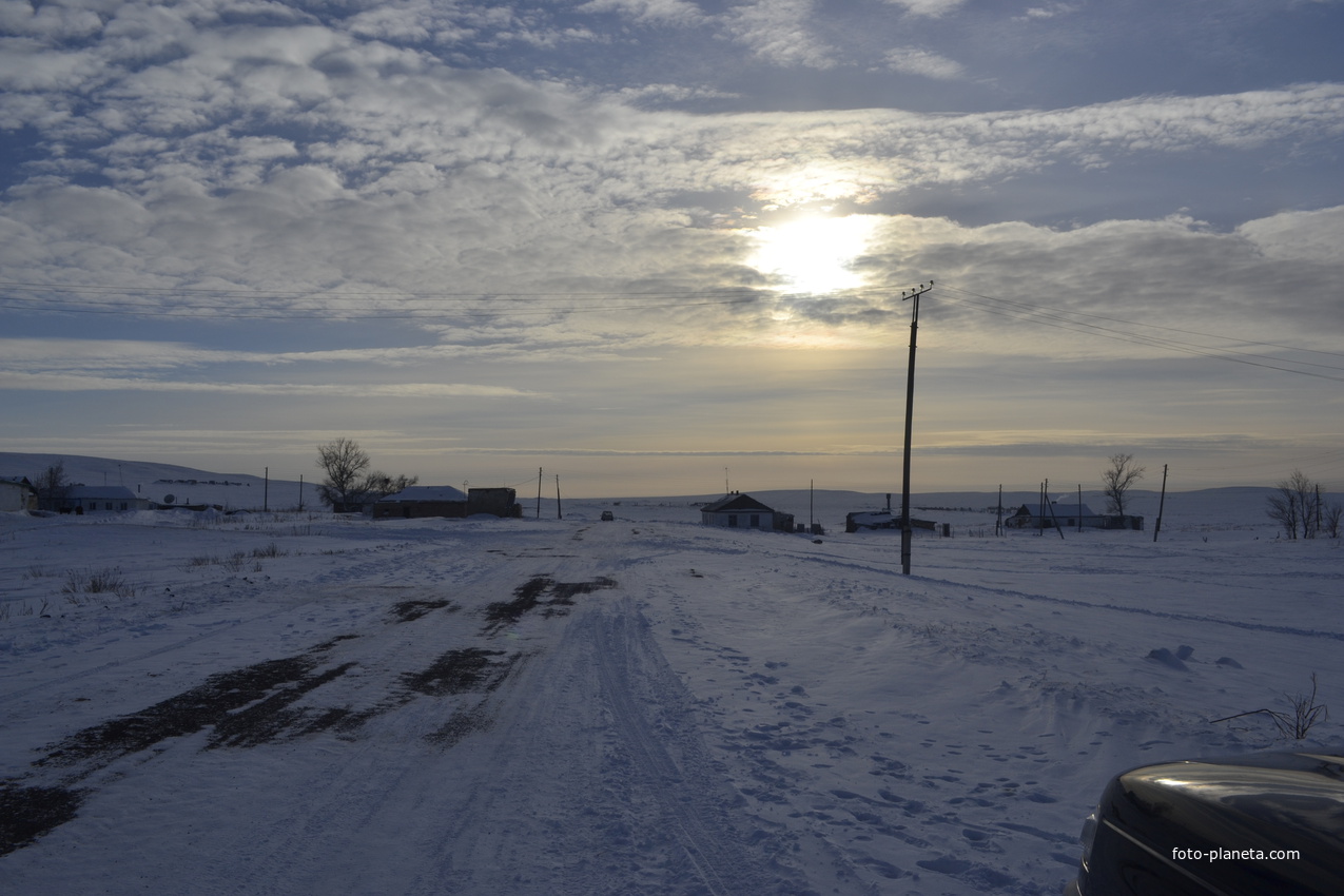 Саратовка зимой.