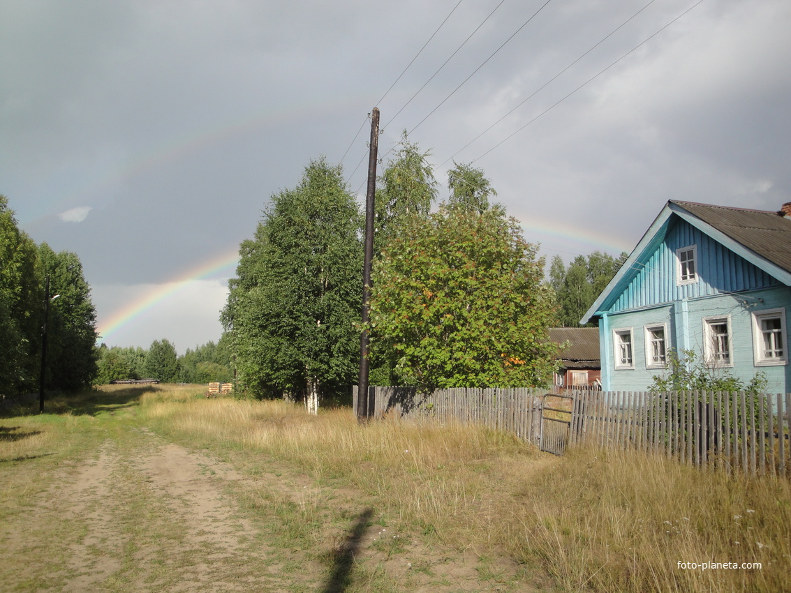 в деревне