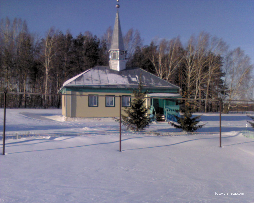 мечеть зимой