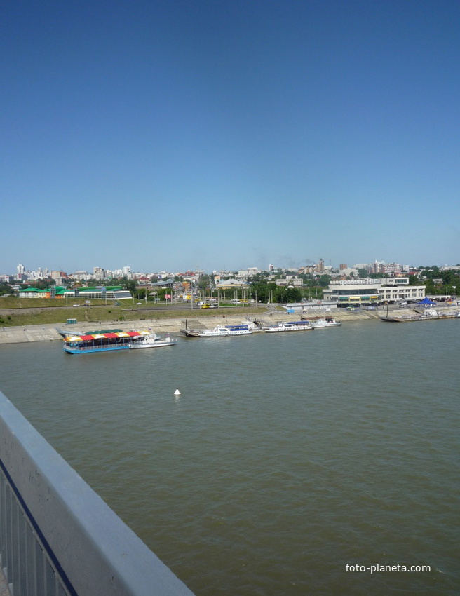 Обь и Барнаул (вид с моста)