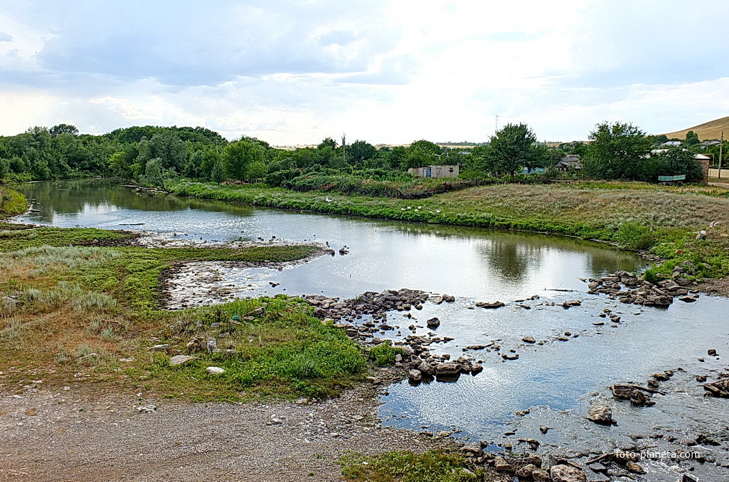 река Лихая у хутора Богураев